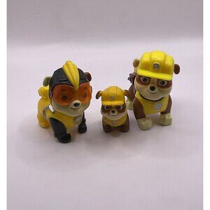 PAW Patrol Rubble Action Figures Cake Toppers Set Of 3